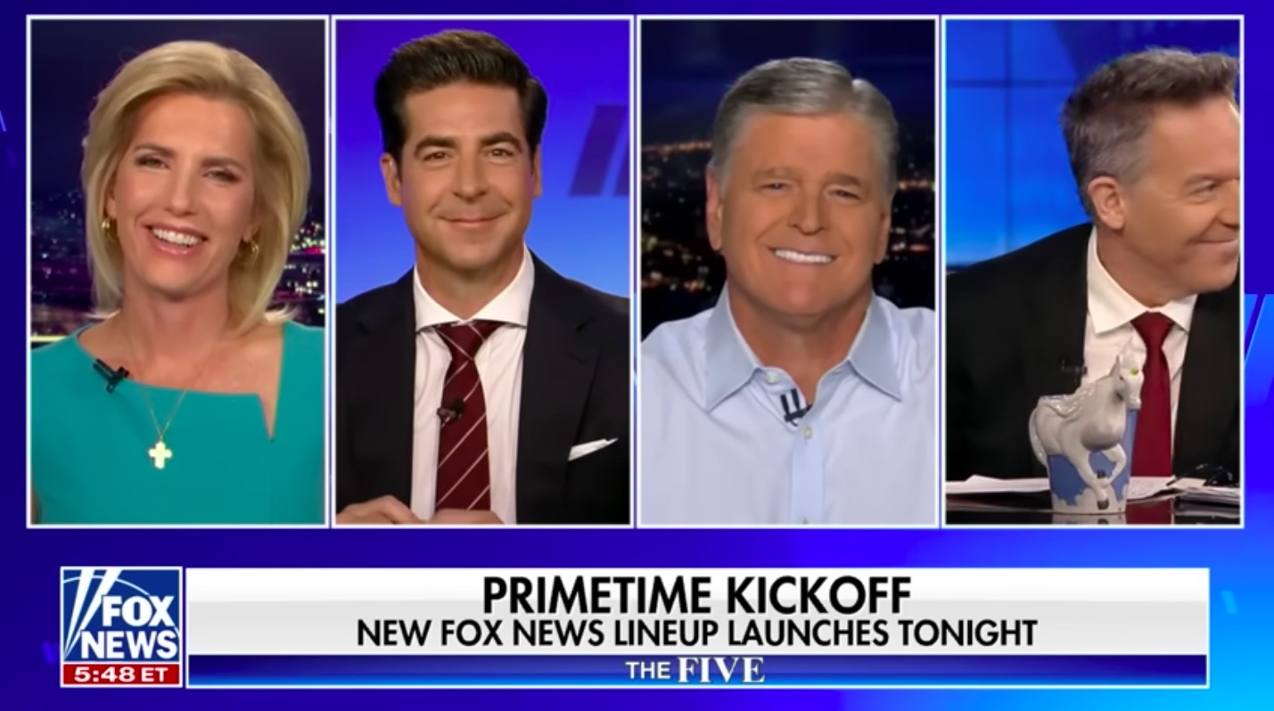 Fox News’ New Prime Time Lineup Beats CNN and MSNBC Combined in First Week
