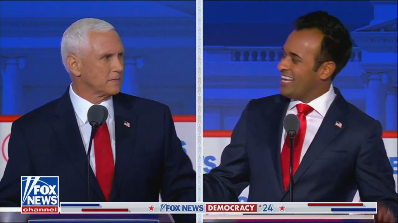 Mike Pence and Vivek