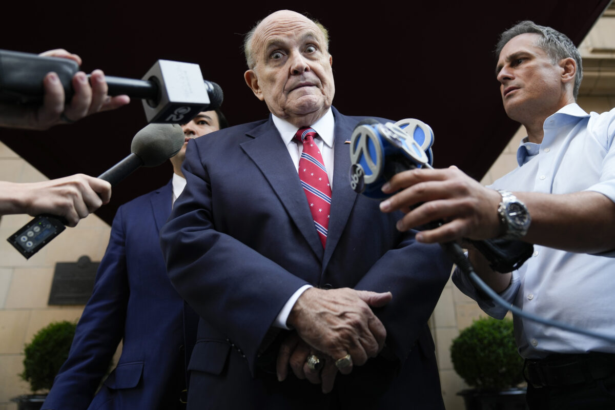 Rudy Giuliani's mugshot was released Wednesday