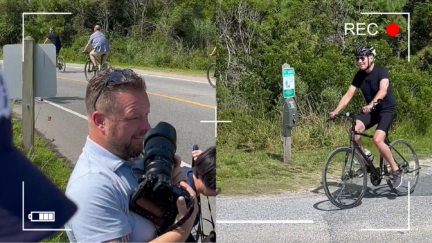 Biden Peppered With Trump Indictment Question While Bike-Riding