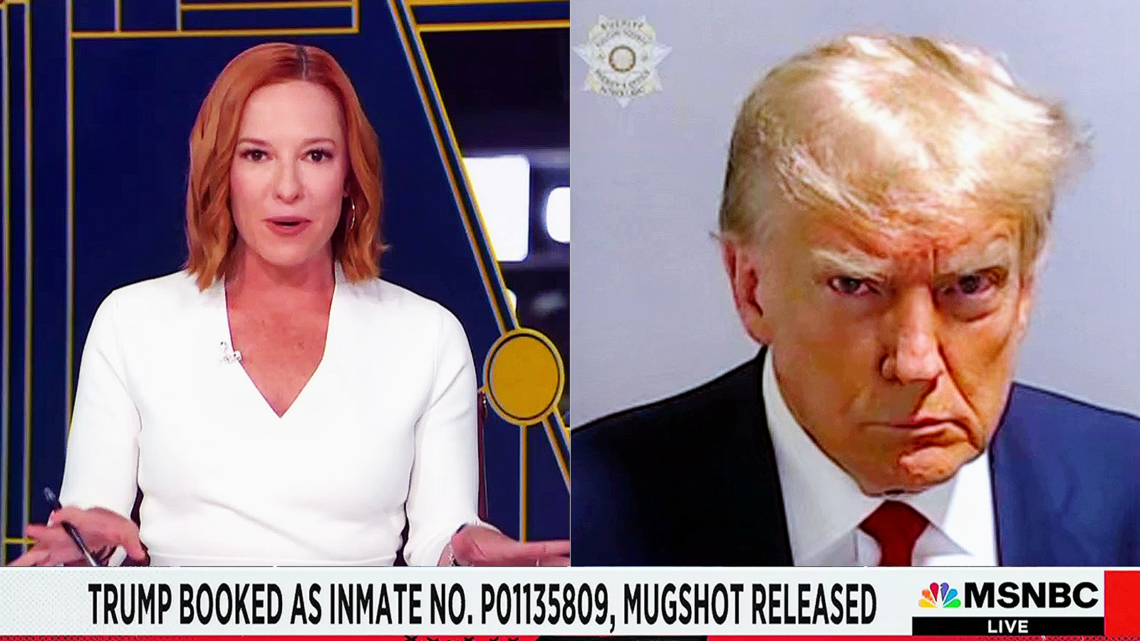 MSNBC’s Jen Psaki Says Trump Thinks Mugshot ‘Is a Political Winner For Him’ — But It WILL ‘Backfire In 2024’