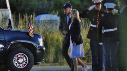 President Joe Biden and first lady Jill Biden arrive at Gordons Pond in Rehoboth Beach, Del., Saturday, Sept. 2, 2023, from a trip to areas affected by Hurricane Idalia in Florida.