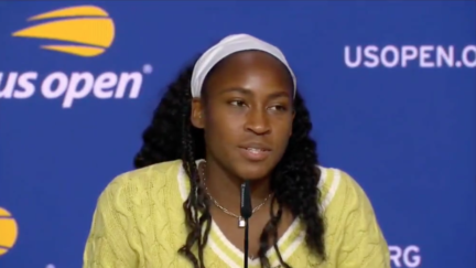 Coco Gauff comments on the protest that occurred during her U.S. Open match