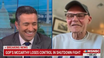 Ari Melber and James Carville