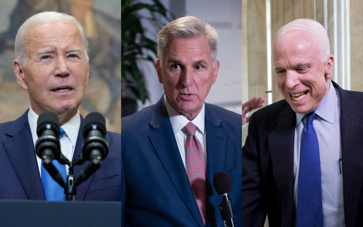 Joe Biden, Kevin McCarthy, John McCain