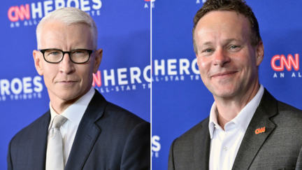 Anderson Cooper and Chris Licht