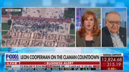Liz Claman and Leon Cooperman
