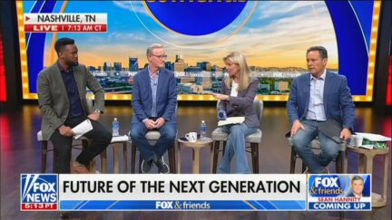 Lawrence Jones, Steve Doocy, Ainsley Earhardt, and Brian Kilmeade