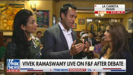 Apporva Ramaswamy, Vivek Ramaswamy, and Rachel Campos-Duffy