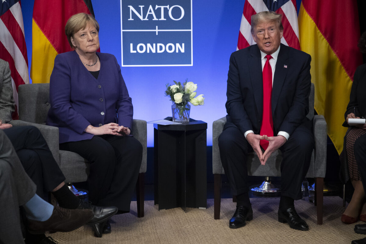 Angela Merkel and Donald Trump
