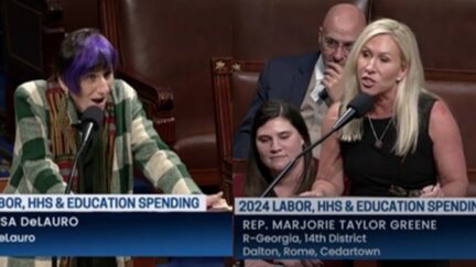 Rosa DeLauro and Marjorie Taylor Greene