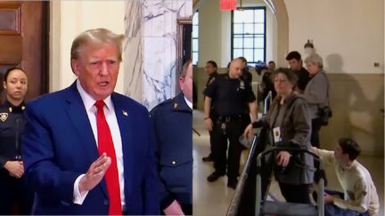 Trump Blows Off 'Dictator' and Debate Questions To Rant About Judge Outside Fraud Trial