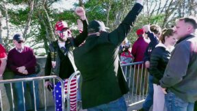 Trump Fans Outside Rally POUNCE When Pro-Trump Host Asks They Volunteer To Round Up 'Illegals'