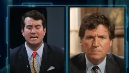 Alex Stein and Tucker Carlson