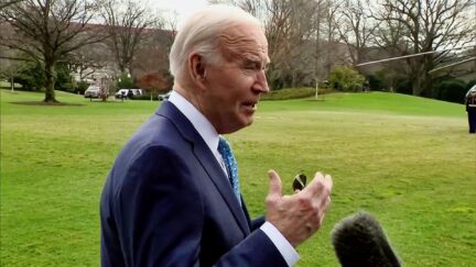 Biden Torpedoes Trump Ballot Bans — Spars With Reporter Asking About Trump 'Threat to Democracy'
