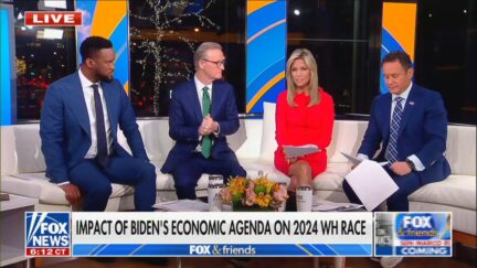 Lawrence Jones, Steve Doocy, Ainsley Earhardt, and Brian Kilmeade