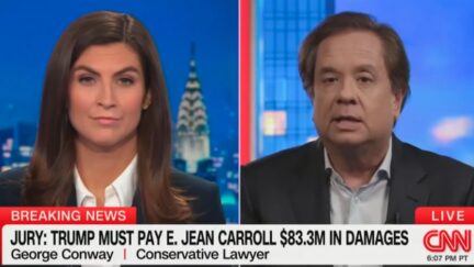 Kaitlan Collins and George Conway