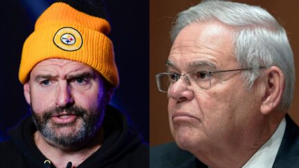 John Fetterman and Bob Menendez