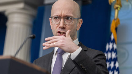 Spokesman for the White House Counsel's Office Ian Sams speaks during a press briefing at the White House in Washington, Friday, Feb. 9, 2024.