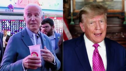 Biden Busts Out Laughing At Trump Debate Jab — Blows Him Off With Quip Outside Boba Shop