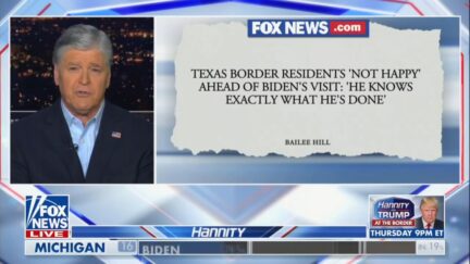 Sean Hannity complaining about Biden