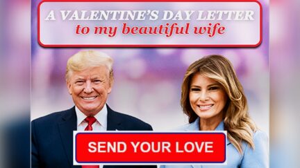 Trump Sends Valentine To Melania and Millions of Donors