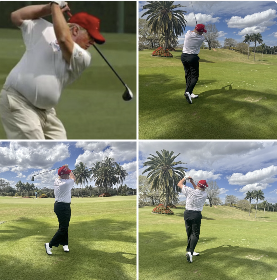 Donald Trump Posts About Golf Images After $350 Million Ruling