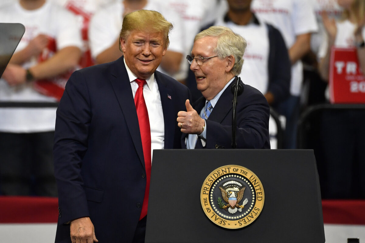 Donald Trump and Mitch McConnell