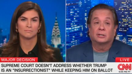 Kaitlan Collins and George Conway