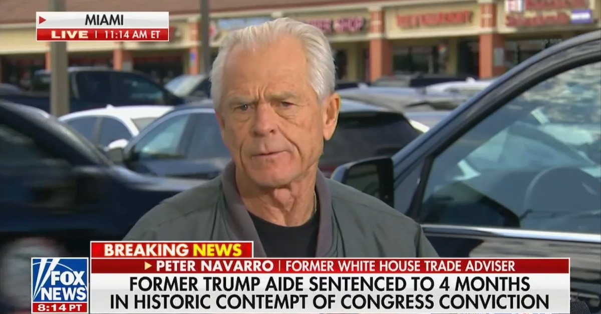 Peter Navarro Speaks Before Reporting to Prison