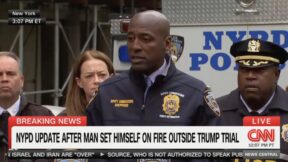 NYPD update on man who lit himself on fire outside Trump courthouse