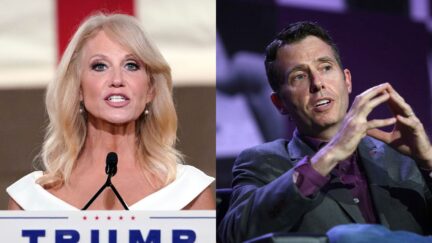 KellyAnne Conway and David Plouffe