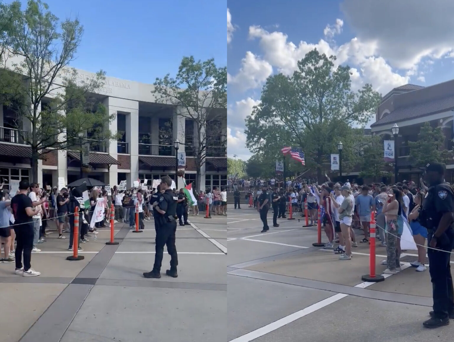 Unity: Both Sides of a Pro-Palestine and Anti-Palestine Protest Chant ...