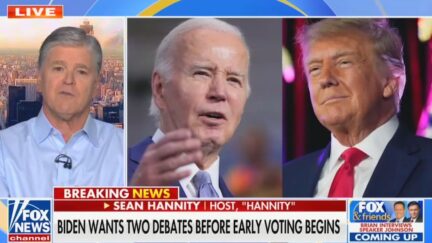 Sean Hannity Backs Biden's Debate Requirements