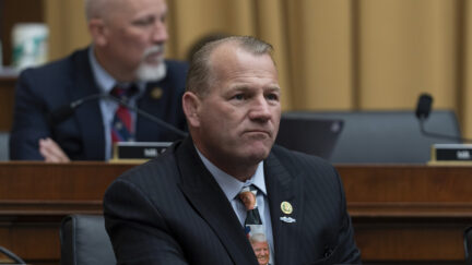Rep. Troy Nehls, R-Texas, wearing a Donald Trump tie, during the House Judiciary Committee markup hearing to hold Attorney General Merrick Garland in contempt of Congress, Thursday, May 16, 2024, on Capitol Hill in Washington.