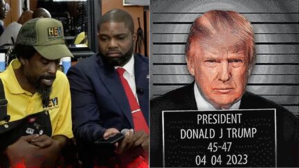 Trump Brags At Black Barbershop Event 'The Mugshot! It Just Beat Elvis Presley And Frank Sinatra By A LOT!'