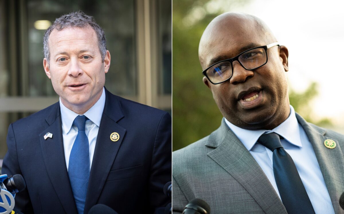 Rep. Josh Gottheimer (D-NJ) and Rep. Jamaal Bowman (D-NY)