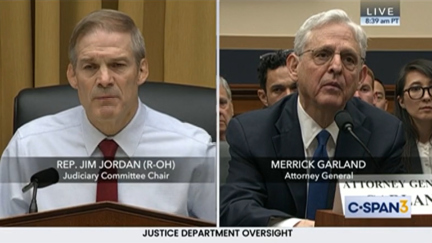 Jim Jordan and Merrick Garland