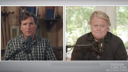 Tucker Carlson Talks to Steve Bannon Days Ahead of Prison Sentence