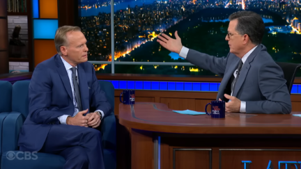 John Dickerson and Stephen Colbert