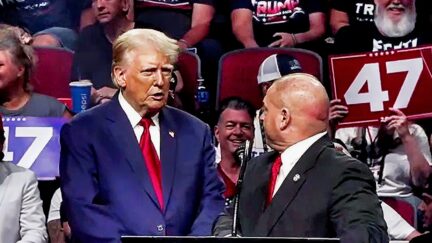 'Gotta Go! Gotta Go!' Trump Rushes Cop Speech As Fans At Rally Get Restless — Chant 'Trump! Trump! Trump!'
