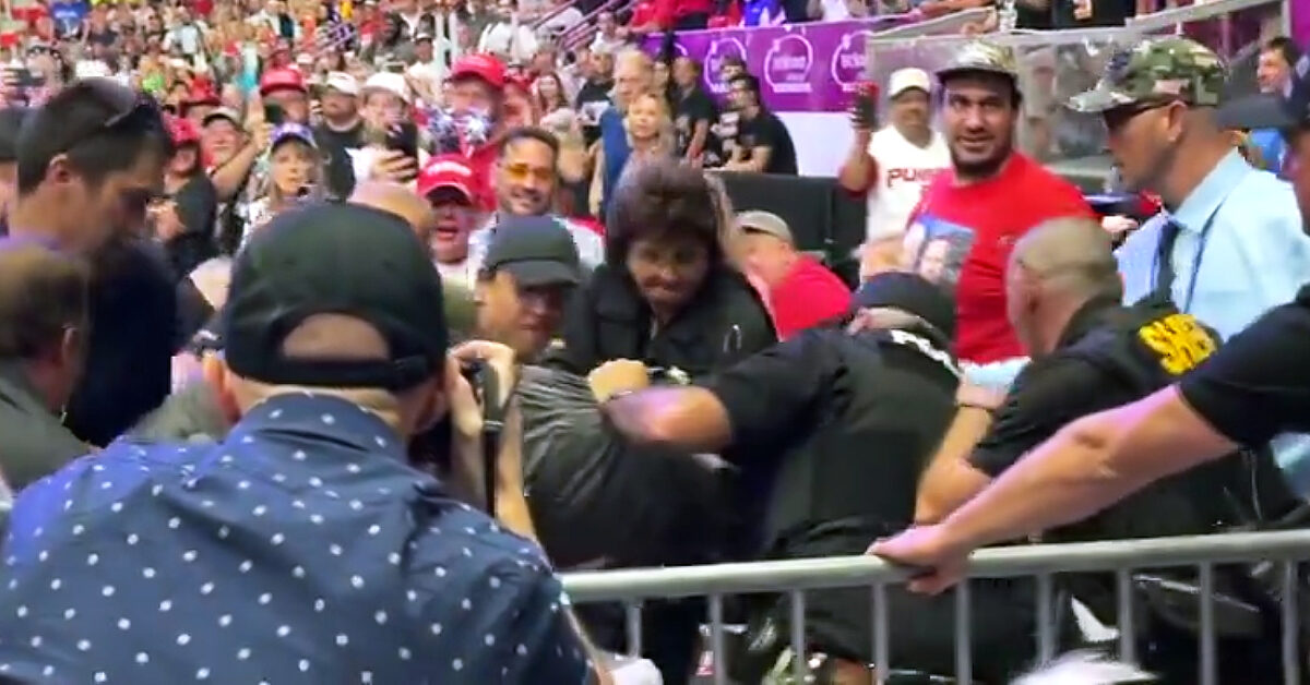 Man Who Stormed Press Area at Trump Rally Will Face Charges - Police