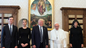 Trump and Pope Francis