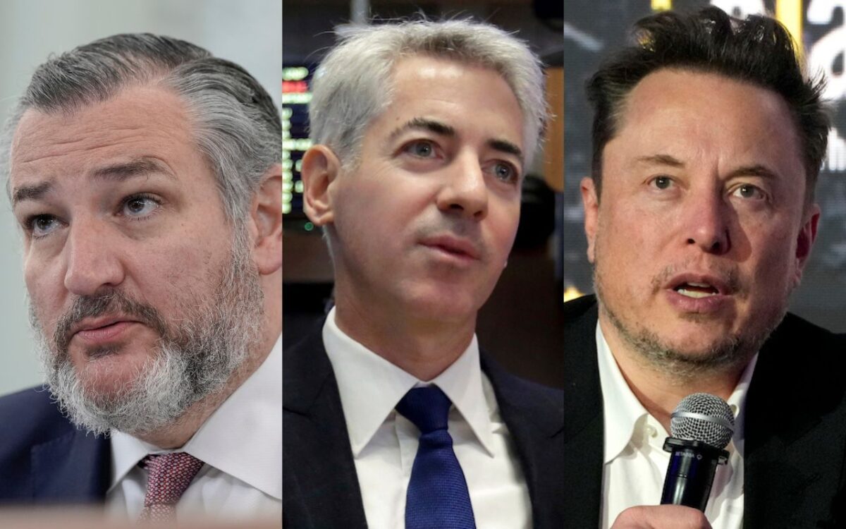 Ted Cruz, Bill Ackman, Elon Musk