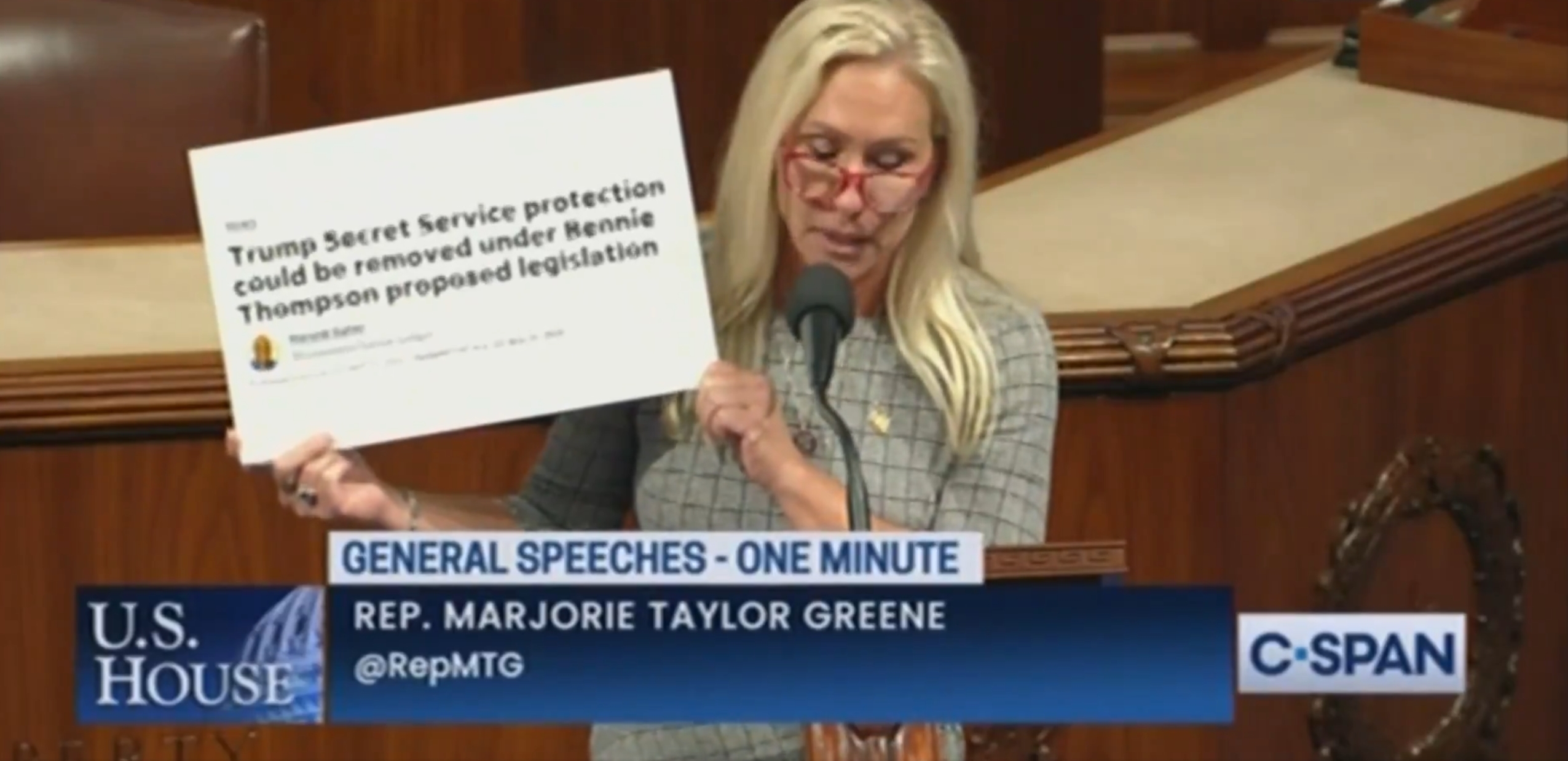 Marjorie Taylor Greene Rages At Top Democrat Over Bill To Strip Secret Service Protection For Convicted Felons — Like Trump