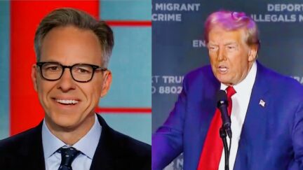CNN's Jake Tapper Straight-Up Guffaws At Rally Clips Of 'Absolutely Stunning' New Trump Threats And Election Lies-2024-09-30