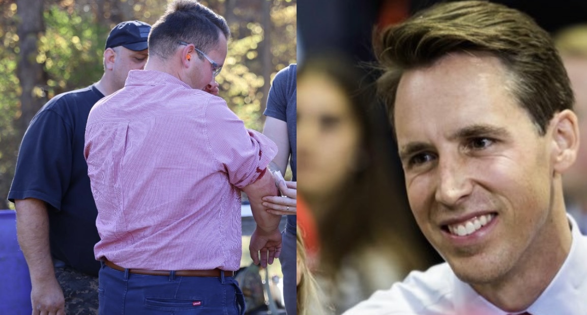 Josh Hawley Posts 'Joy' Emoji After Democratic Opponent Wounds Reporter at Gun Range: 'Campaign Needed a Shot in the Arm'