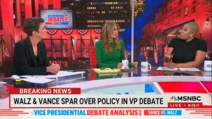 Rachel Maddow, Nicolle Wallace, and Symone Sanders