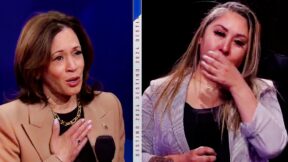 Woman Loses It Sobbing At Kamala Harris Town Hall Over Immigrant Mom Who Died Without Proper Care