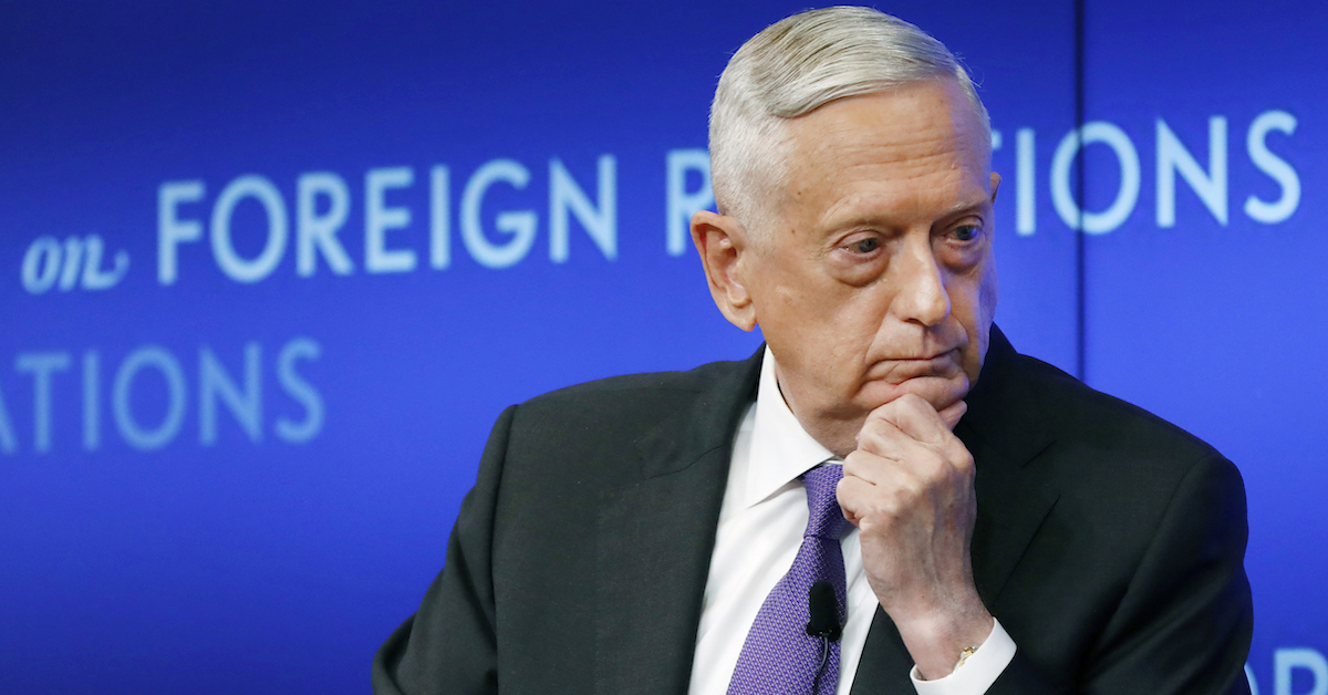 Jim Mattis Told Bob Woodward Trump Is a Threat